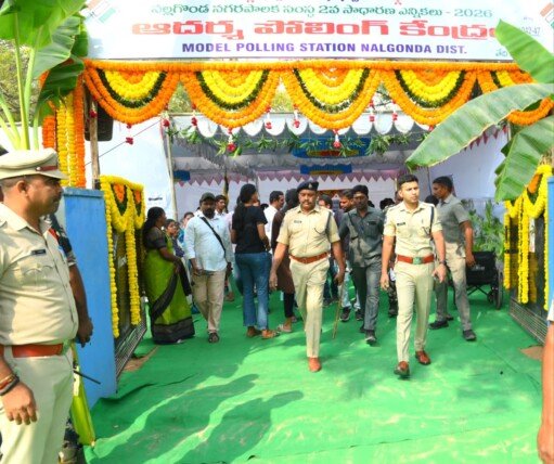 నల్లగొండ జిల్లాలో ప్రశాంతంగా కొనసాగుతున్న మున్సిపాలిటీ ఎన్నికల ప్రక్రియ..