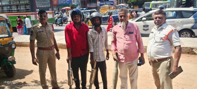 ఆకతాయిల ఆగడాలకు చెక్.. మాడిఫైడ్ సైలెన్సర్లపై పటాన్‌చెరు ట్రాఫిక్ పోలీసుల ప్రత్యేక డ్రైవ్
