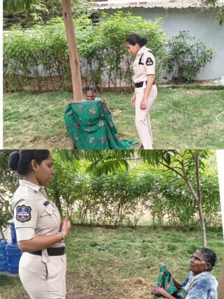 అపరిచిత మానసిక వికలాంగ మహిళను కుటుంబానికి చేర్చిన గోషామహల్ పోలీసులు