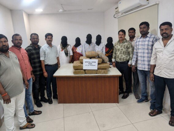 హైదరాబాద్‌లో 38 కిలోల ఎండు గంజాయి స్వాధీనం.. ఐదుగురు అరెస్ట్